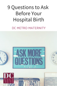 Questions to ask during hospital tour before birth